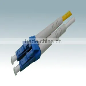 LC PC SM Duplex Fiber Optical Connector With White Boot in Telecommunications thumbnail-1