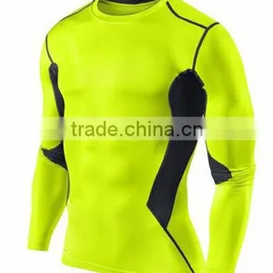 Custom Fitness Wear Long Sleeve Mens Compression Wear With High Quality thumbnail-1