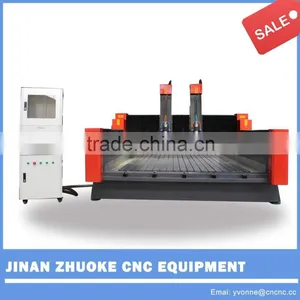 Z 500mm Two Heads Cnc Router Stone Cutter for Marble Granite ZK-1530 1500*3000mm thumbnail-1