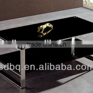 Office Furniture High Quality Modern Clear Tempered Glass Coffee Table Tea Table On Selling/PT-T002 thumbnail-1