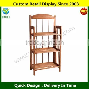 3-Shelf Light Wood Finish Bookcase YM5-1545 thumbnail-1