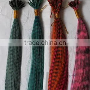 Wholesale Fashion Feather Hair Extension Synthetic Grizzly Feather Hair Extension thumbnail-4