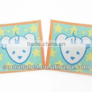 Custom Fashion High Density Damask Woven Cloth Badges thumbnail-4