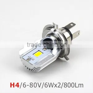 12 Volt Led Lights Motorcycles Ba20d Led H4 Led Motorcycle Headlight Bulb thumbnail-1