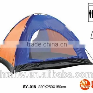 6 Person Single Layer One Door Camping Tent thumbnail-1