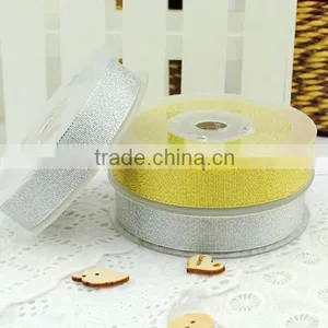 China Factory Directly Sale High Quality Glitter Ribbon thumbnail-2