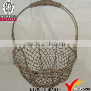 Vintage Country Style Metal Gift Basket thumbnail-1