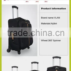 1680D Black Fine Design Inside Trolley Travel Luggage Bag Set thumbnail-2