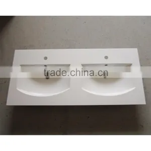 Acrylic Solid Surface Deep Double Kitchen Sinks, Economic Kitchen Sinks thumbnail-1