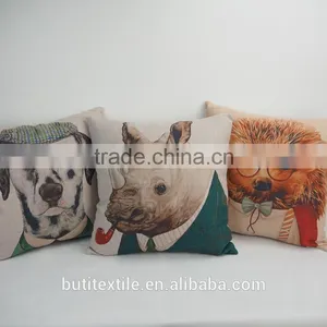 Decor Sofa Pillow Cover Dog Printed Square Pillow Case Decorative Throw Pillows thumbnail-1