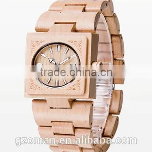 Fashion Men Rosewood Quartz Watch Water Proof Red Wood Watch Auto Date 2016 thumbnail-1