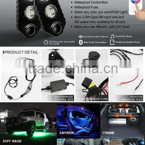 AURORA Waterproof Wireless Remote-controlled RGB Rock Light thumbnail-3
