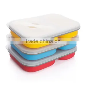 2 Compartment High Capacity Dinnerware Sets Lunch Box Food Container thumbnail-3