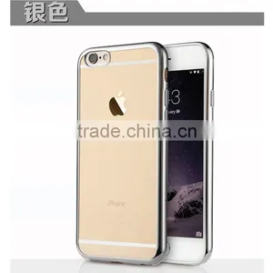 Electroplating TPU Back Cover Bumper Phone Case for Apple Iphone 7 6 6s 6s Plus 5 S 4 SE A C thumbnail-6
