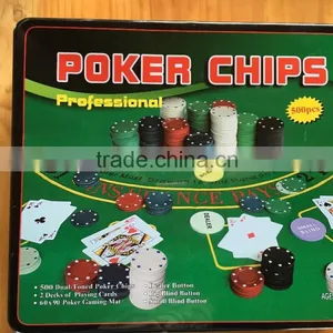 500 Pcs Casino Texas Hold'em Poker Set thumbnail-1