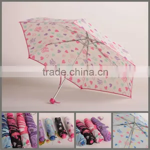 50cm X 6 Aluminum Ribs 3 Fold Mini Outdoor Large Sun Umbrella Chinese Umbrella thumbnail-1