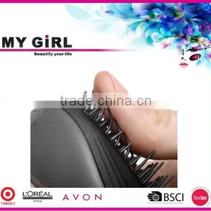 2016 MY GIRL Ningbo Wholesale High Quality Detangling Hair Bush Black Rubber Air Cushion Detangling Brush thumbnail-5