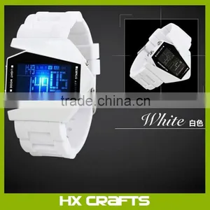 New Arrival Products Silicone Colors Digital LED Watch Design Your Own Wristbands Water Resistant Men Led Watch thumbnail-4