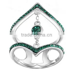 HY Womens Fashion Jewelry Stunning and Bling Ring Cubic Zirconia Rings thumbnail-4