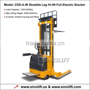 CDD-A-W Straddle Leg Hi-lift Full Electric Stacker thumbnail-1