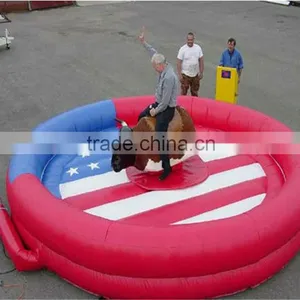 Deluxe Sports Inflatable Bull Rodeo Simulator,Adults Inflatable Mechanical Bull Simulator,Inflatable Bullfight Simulator thumbnail-1