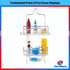2015 Wholesale 2-tier Floor Metal Shampoo Display Racks thumbnail-1