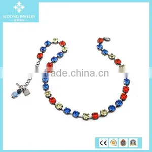 New Colorful Shine Crystal Custom Lucky Necklace for Love Couple thumbnail-6