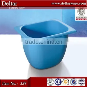 Oval Shape Blue Bathtub for Children, New Style Freestanding Massage Bathtub Blue Bathtub thumbnail-1
