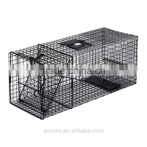 PawHut Black Pet Small Metal Animal Trap thumbnail-4