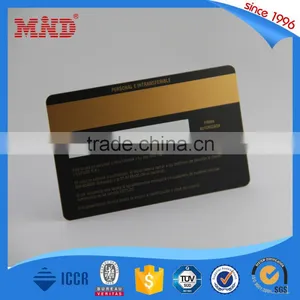 MDP171 Color Printing Magstripe Plastic PVC Card Gold Magnetic Stripe thumbnail-1