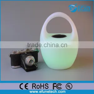 Waterproof Remote Control Rgb Color Changing Illuminated Led Bluetooth Speaker Lamp thumbnail-3