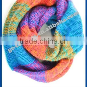 100% Mohair Colorful Neckerchief for Girl thumbnail-1
