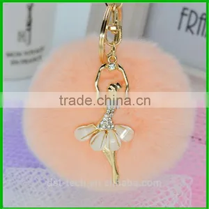 2017 Popular Custom Fur Ball Key Chain Cool Keychains thumbnail-3