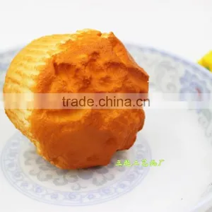 PU Lifelike Squishy Fake Puff Cake Artificial Bread Decoration Model Kitchen Toys Photography Props thumbnail-4
