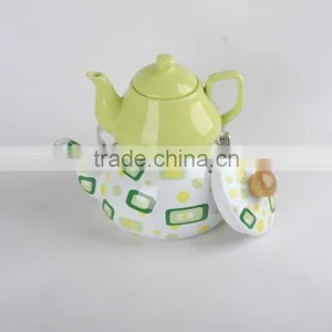 ENAMEL KETTLE PORCELAIN TEA POT thumbnail-1
