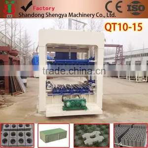 Top Quality Best Price QT10-15 Automatic System Hydroform Cement Brick Making Machine in Nigeria Best Selling Good in Africa thumbnail-1