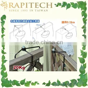 New Product Patented Gardening Tool Metal Adjustable Wall Fence Rotating Hanging Hook thumbnail-2