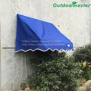 Outdoor 6x2Feet Door Canopy Decorator Blue Manual Window Awning thumbnail-2