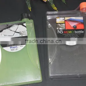 A5 850ml Flat Transparent Memo Water Bottle, N5 1000ml Memo Water Bottles, 2016 Design Memo Water Bottle! thumbnail-5
