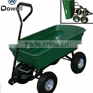 TC2145 Four Wheel Tipcart, Plastic Dump Cart, Garden Cart thumbnail-1