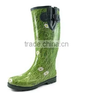 Women Mid Calf Waterproof Rainboots thumbnail-1