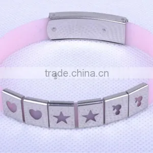 Silicone Bracelet With Metal Clasp thumbnail-1