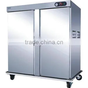 Hot Sell Double Doors Mobile Food Warmer Cart / Electric Heated Food Cart / Food Warmer Cabinet thumbnail-1