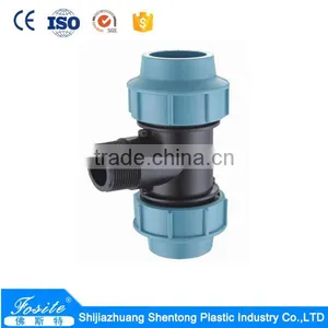 Professional Standard Factory Price PP Compression Fittings of Reducing Tee thumbnail-2