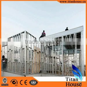 China Manufacture Cheap Light Gauge Galvanized Steel Frame Prefabricated House thumbnail-5