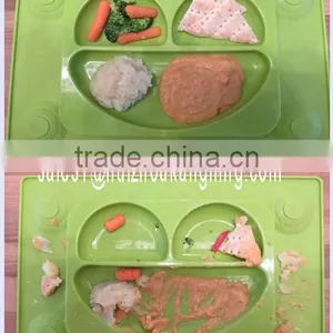 Silicone Kids Placemat ,Silicone Divided Suction Plate thumbnail-4