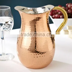 MANUFACTURER OF SOLID COPPER JUG FOR WATER ~ COPPER PITCHER thumbnail-1