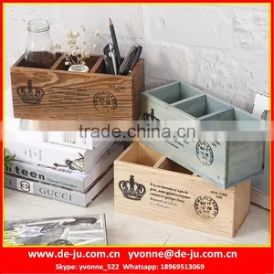 Multifunction Three Divides Wooden Holder thumbnail-1