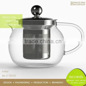 Heat Resistant Transparent Teapot for Sale thumbnail-4