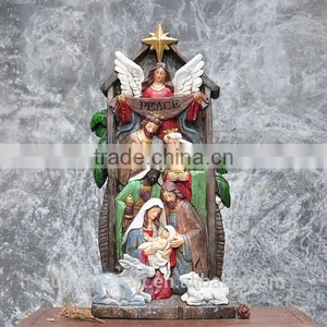 Christmas Manger Group Statues Souvenirs Catholic Religious Items thumbnail-1